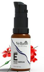 Vellasio Vitamin E Face Serum, Nourished Soft & Glow Skin Naturally Light Weight Hydrating Formula For All Skin Types, Helps Reduce Acne and Remove Dark spot