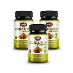 Osnia Anti Oxidants and Inflammatory Curcumin Piperine 60 Capsules Supplement, 500 mg - Pack of 3