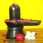 ORAMSA Marble Stone Shivling Idol Handcrafted & Hand Painted Without Tilak Plain Mahadev Om Namah Shivay Shiva Lingam