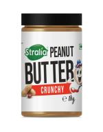 STRALIA Classic Crunchy Peanut Butter | Made by the Best Peanut Butter Expert | Never Dry Never Oily and Crunchy | Loaded with Plant Based Protein & Nutrition. (1 KG)