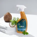 Glitz Disinfectant Window & Glass Cleaner 500ml | Baby & Pet Friendly | Eco-friendly | Bio-degradable | Focus in the Office Essential Oils Blend| Organic