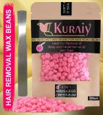 KURAIY Hair Removal Hot Hard Body Wax Beans (150Gm) for Face, Arm, Legs, Bum and whole Body For Men and Women Suitable for All Skin Types with Steel Spatula