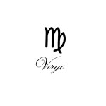 SIMPLY INKED Virgo Astrology Temporary Tattoo, Letter & Zodiac symbol Tattoo for all (Virgo Astrology Tattoo)