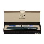 Parker Frontier Matte Black Chrome Trim Roller Ball Pen