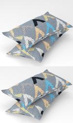 Gharsaaz Multicolor Printed Polycotton Pillow Covers Set of 4