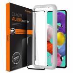 Spigen Align Master Black Bubble Proof Tempered Glass Screen Protector Compatible with Samsung Galaxy A51 6 x 4 x 2 cm