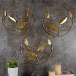 Amaya Decors Mango Leaves Wall Decor Set of 3
