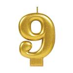 Hippity Hop Golden Number Candle For Birthday