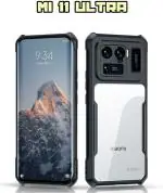 XOVO Back Cover for Mi 11 Ultra (Transparent, Dual Protection, Pack of 1)