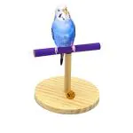Sage Square Sand Wooden Bird Climbing Tabletop Stand For Toy For Budgies Cockatiel Parrot Conure Java Finch