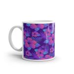 Rish Floral Printed Multicolor Ceramic Coffee Mug, 350 Ml