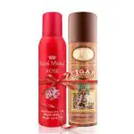Lomani Paris Deodorant and Royal Mirage Rose Deodorant Combo Pack 200ml