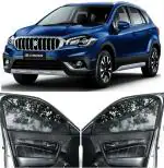Able Sporty Car Magnetic Sun Shade Curtains with Zipper for Maruti S-Cross Set of 4 Pcs