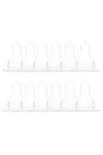 Naughty Kidz Anti Colic Ultra Soft Easy Flow Nipple Pack of 12