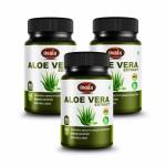 Osnia Pure Ayurvedic Herbal Aloe Vera 60 Capsules Supplement, 500 mg - Pack of 3