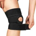 LEOSPORTZ Knee Support for Joint Paint Relief(1 Pair) Neoprene Knee Cap for Women Knee Pain | Knee Support for Men Knee Belt for Workout | Knock Knee Brace for Sports and Pain Relief (Black)