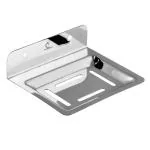 CUROVIT Stainless Steel Soap Holder/Single Soap Dish for Bathroom/Bathroom Soap Stand Wall Mount in Chrome Finish for Wash Area/Kitchen & Bathroom Fittings.