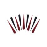 Comet Busters Beautiful Handcrafted Black and Maroon Velvet Tilak Bindis (30mm) (BIN1807) Pack of 1