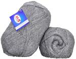Simi Enterprise Silver Wool Sunrise Wool Ball Hand Knitting Wool, Art Craft Soft Fingering Crochet Hook Yarn, Needle Knitting Yarn Thread Dyed, 200 G