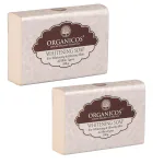 Organicos Skin Whitening Soap, Skin Whitening & Brightening Natural Soap Bar - 100 gm Pack of 2