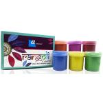 Ascension Rangoli Kit Creativity Diwali Floor Decoration 6 Rangoli Powder Colors Bottles 80gm Each with 12 Stencils Stamps 10x10cm