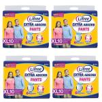 Lifree Ultimate Comfort and Convenience: Adult Diapers 10 Pieces Pack of 4-XL