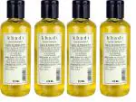 Khadi Herbal Honey Lemon Shampoo, Herbal Shampoo, Khadi Shampoo, Anti- Frizz Hair Shampoo, Scalp Cleansing Shampoo 840ml (Pack of 4)