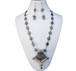JAYA VISION ENTERPRISES Metal Beads Fancy Pendant Necklace-tg18