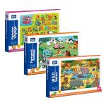 Mini Leaves Multicolor Wood Jigsaw Puzzles 48 months (Pack of 3)