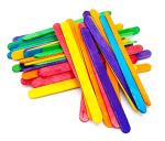 GOLD LEAF Wooden Multi Color Ice Cream Sticks for Ice Cream Making,School Craft (Pack of 150Pcs)