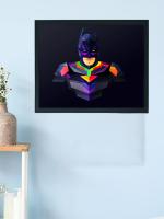 Tohfa House Home Decorative Dynamic Batman Wall Art UV Coated Wall Frame for Living room | Bedroom | Gifts | Wall Hangings for Decoration | Modern Decor Items | Artworks Printed Painting (Size - 12 x 18 inches) (Batman)