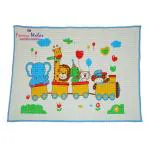 Fancy Walas Blue Nontoxic Natural Latex All Purpose Air Filled Pvc Plastic Baby Play Bath Massage Mat Cot Sheet Protector Mattress Cover