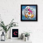 Ecraftindia Lord Ganesha Matt Texture UV Art Painting 30 X 30 cm