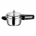 Vinod 18/8 Stainless Steel Pressure Cooker Outer Lid 3 Litre | Unique Sandwich Bottom Cooker | Induction and Gas Base