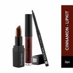 Star Struck by Sunny Leone Cinnamon 3PC Lip Kit (Lipstick + Lip Liner + Lip Gloss)