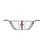 Sumeet Silver Stainless Steel Triply Kadai