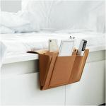 KAYRU Bedside Caddy Bedside Storage Organizer Bed Caddy for Remote Control, Tablet, Laptop