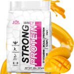 Mormuscle Strong Whey Protein with 24gm Protein and 5.2 BCAA per Serving Mango Flavor 1 kg