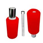 AllExtreme EXRPFR2 Universal Bike Foot Rest Heavy Duty Left and Right Engine Guard Mounts Footrest Compatible for Bullet Harley Davidson Kawasaki Yamaha (Red)