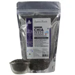 Sattvic Foods Chia Seeds 250 g (Certified Organic Indian Origin Salvia Hispanica) High Fiber, good for Smoothies