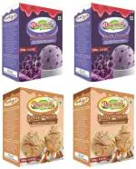 Dharmasut Black Currant, Butterscotch Ice Cream Powder, 100 G Each (Combo Of 4)