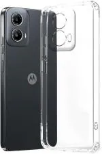 COVERBLACK Silicon Back Cover Compatible model for Motorola Moto G34 5G - Transparent