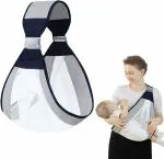 KANBI Baby Carrier Newborn to Toddler, Ergonomic 3D Mesh Baby Wraps Carrier, Adjustable Baby Sling, Lightweight Breathable Baby Carrier Wrap with Thick Shoulder Straps for 0-36 Months Infant