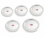 Kitchen Expert - Stainless Steel Lid Set | Round Steel Lid Covers | Tope/Cheeba/Dhakan Set for Kitchen Utensils | Multipurpose | Set of 5