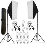 HIFFIN PRO HD 5 Soft Led Video Light Softbox Kit | 2 Point Lighting | Stand | for YouTube Shooting,Videography, Product Photography, Continuous Studio Lights, Key Fill and Back Light