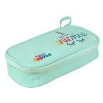 Smily Kiddos MK11001613 Green Unicorn Polyester Zipper Pencil Pouch for Boys and Girls