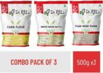 Dr. RBL's Corn Flour Mixed Grain Sattu Flaxseed Flour (1500 g, Pack of 3)