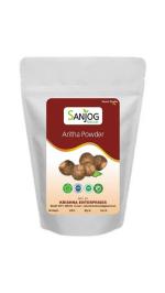 SANJOG HEENA 100% Pure & Natural Reetha Powder for Hair (200 Grams) | Ideal for Hair, Face and Skin | Soapnut powder | 100% Pure and Natural, No Chemcial, No Preservative.