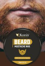 KURAIY Safe Amazing Earth Beard & Mustache Holding Wax Gel for Men - Certified Organic, Strong Hold, Styling, Argan Oil, Chemical Free, 100% Vegan & Cruelty Free - 50gm Hair Wax (100 g)