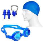 Astern Swimming set with Swimming Goggles, Cap and swim Ring, Random Colors